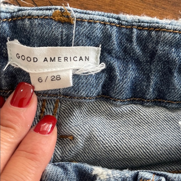 Good American blue denim jeans size 6/28 high - Picture 3 of 14